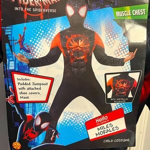 Kid’s Spiderman Miles Morales Costume Size Small